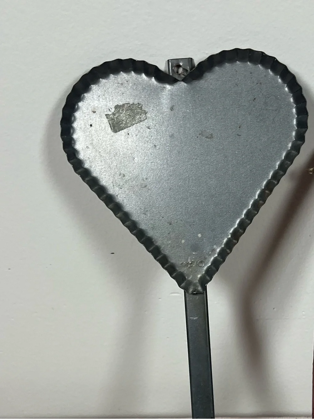 Heart Metal Wall Candle Holder with Red Taper Candle
